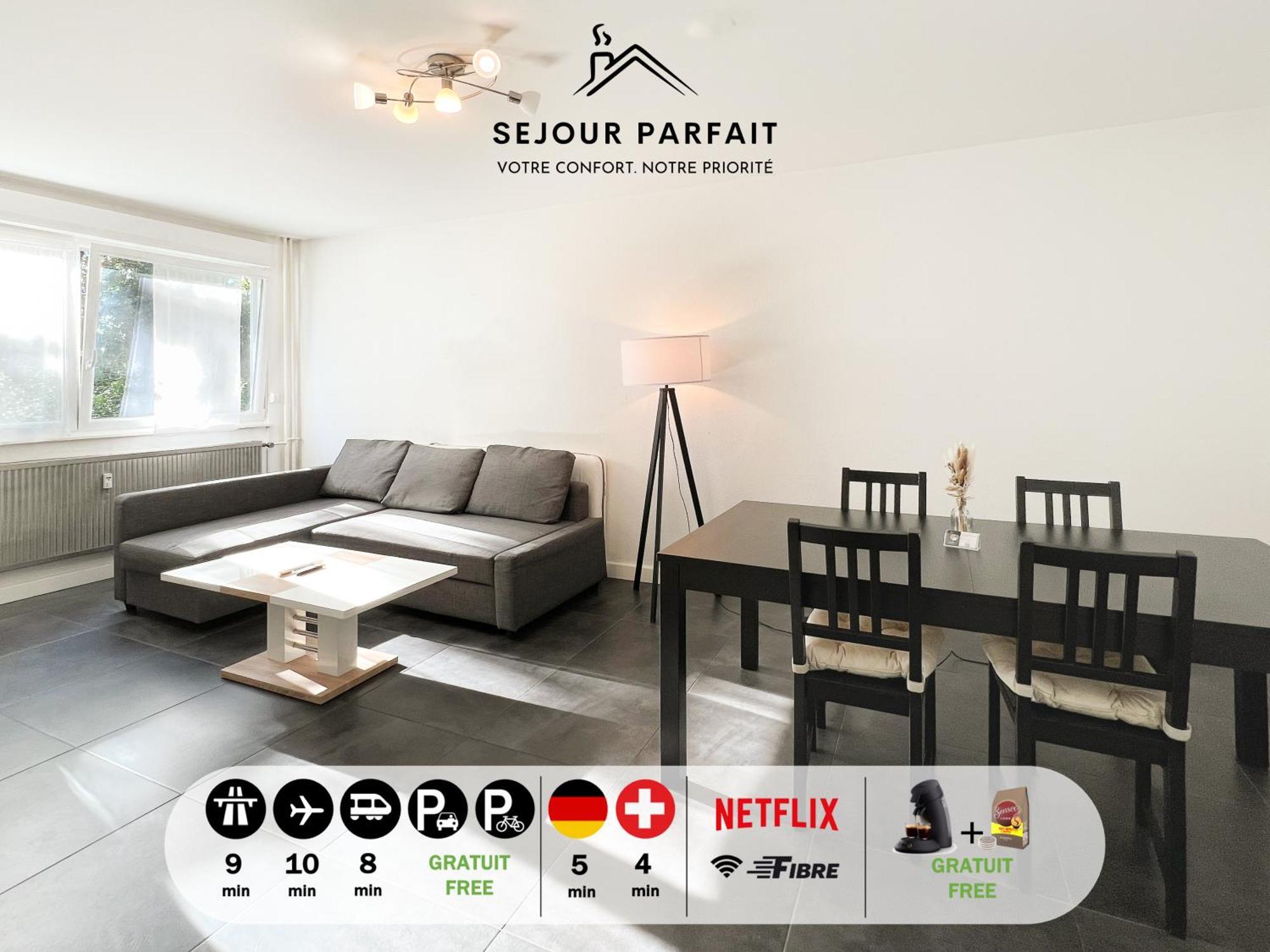 Appart'Hotel Le Marechal - 3 Frontieres & Netflix Huningue Bagian luar foto